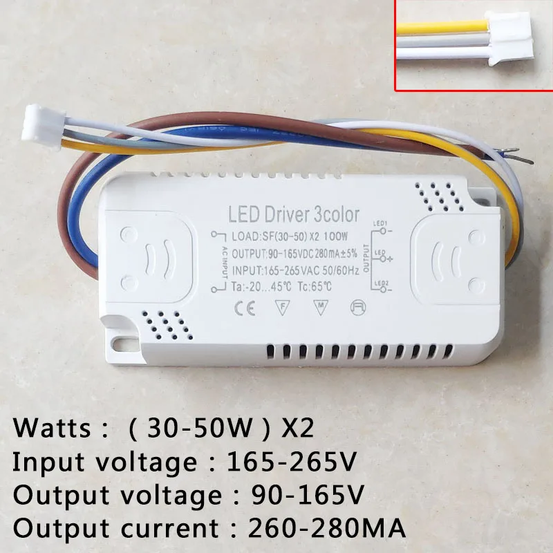 Sterownik LED 3-kolorowy – adapter do lampy sufitowej Niebieski