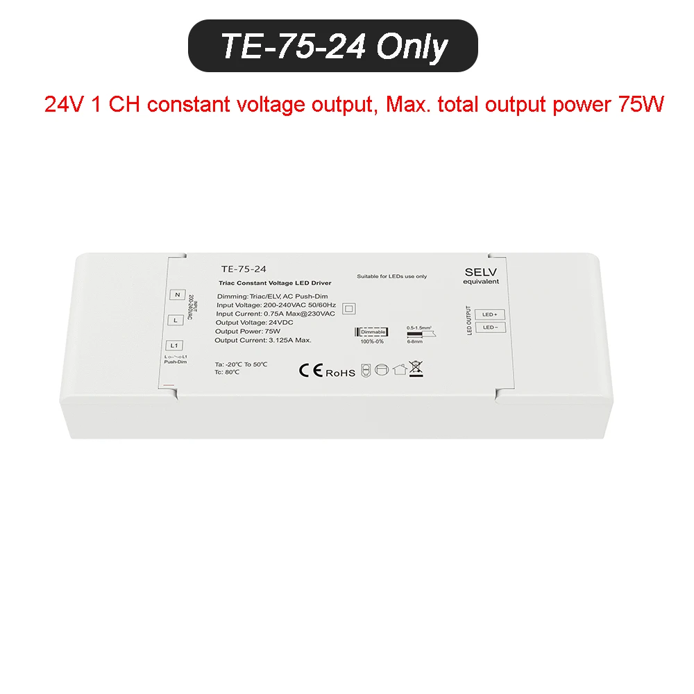 Sterownik LED Triac 12V/24V – ściemnialny zasilacz PWM Różowy