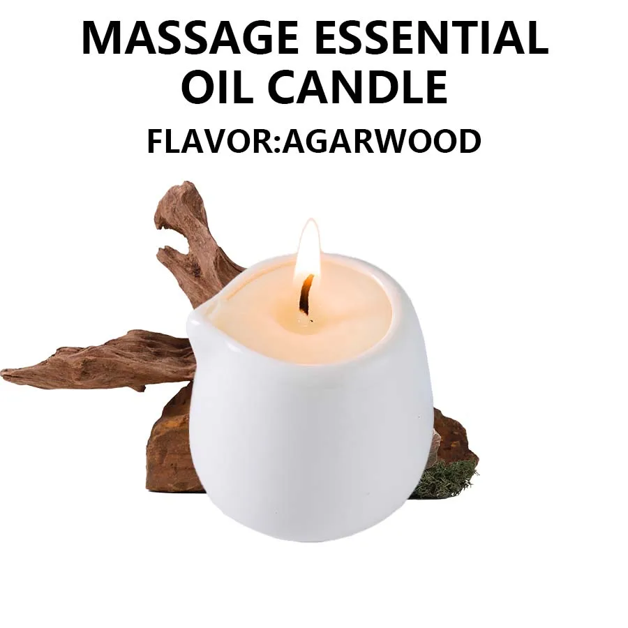 Świeca do masażu z olejkiem aromaterapeutycznym, 1 szt. Agarwood