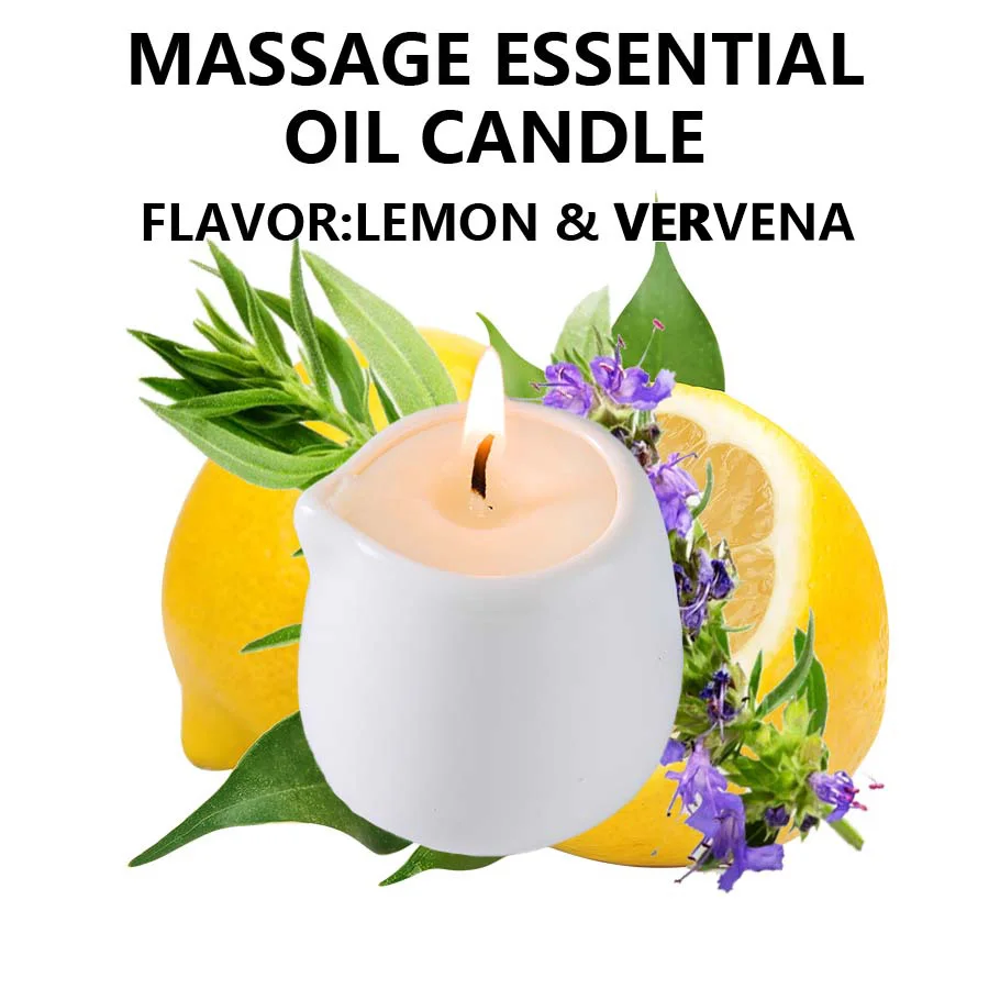 Świeca do masażu z olejkiem aromaterapeutycznym, 1 szt. Lemon verbena