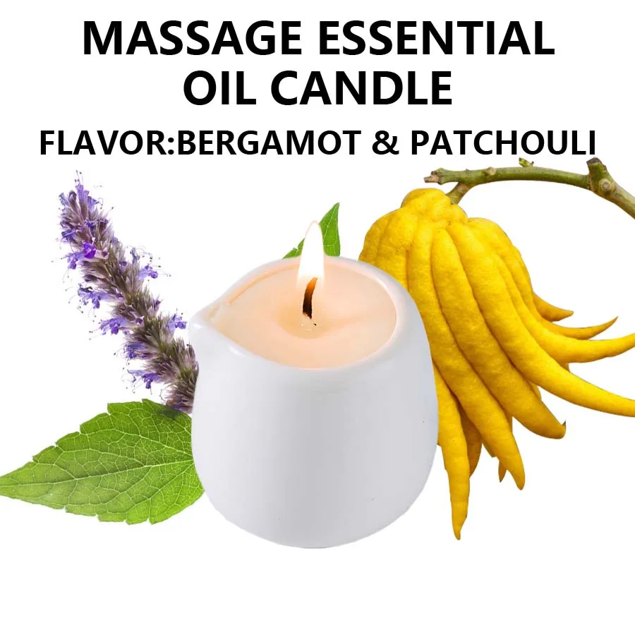 Świeca do masażu z olejkiem aromaterapeutycznym, 1 szt. Patchouli