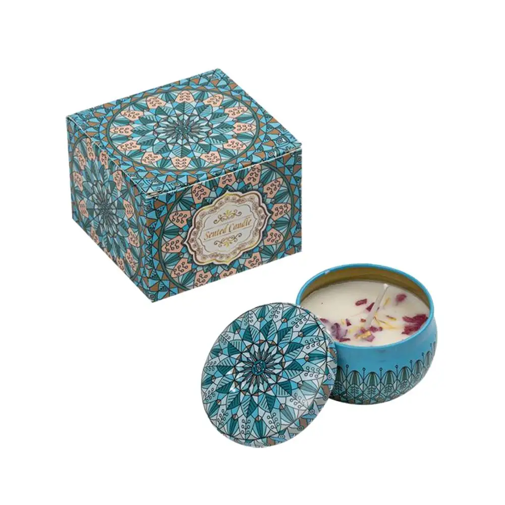 Świeca sojowa z suszonymi kwiatami, bezdymna Cameo