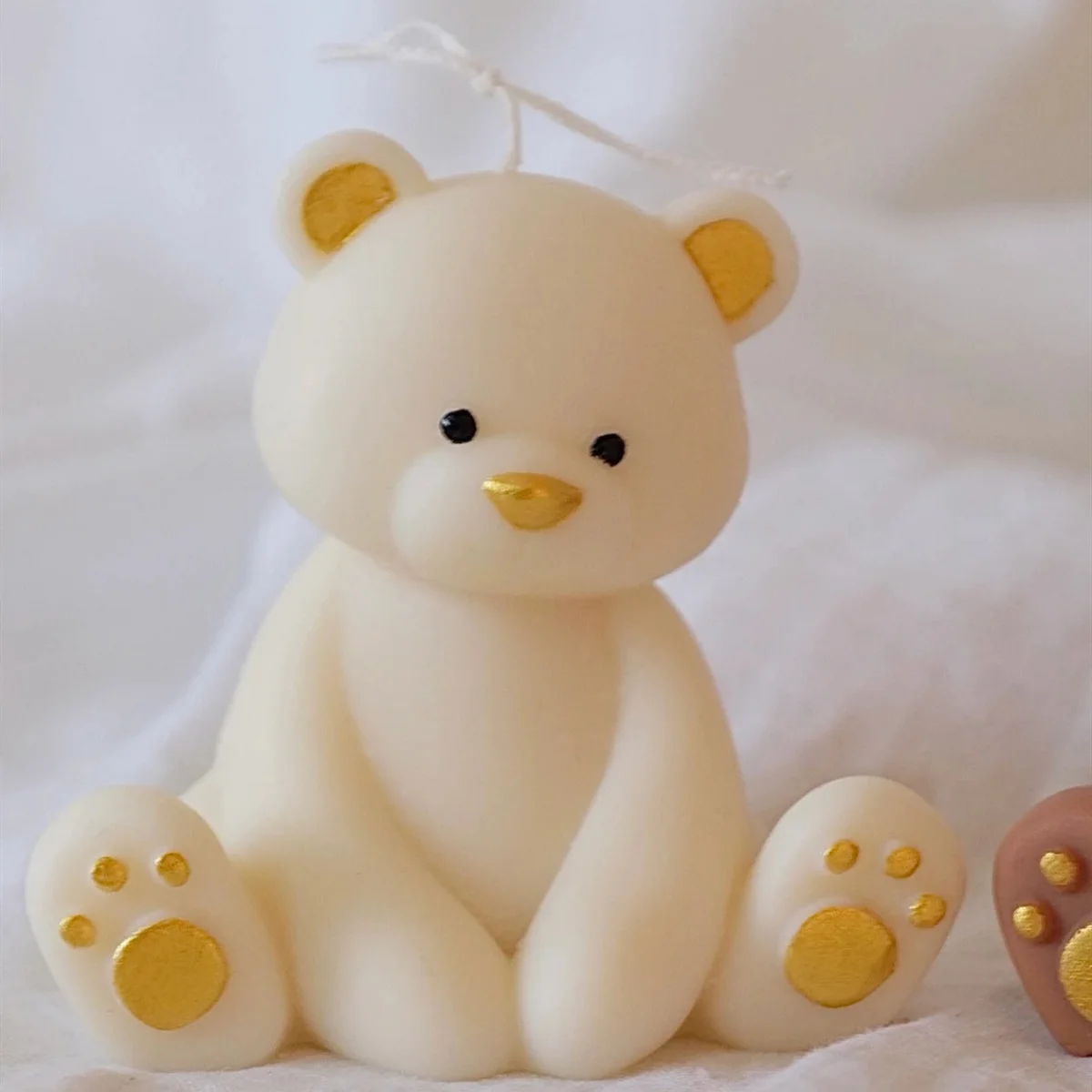 Świeca zapachowa 3D miś — ręcznie robiona ze sojowego wosku Głównik