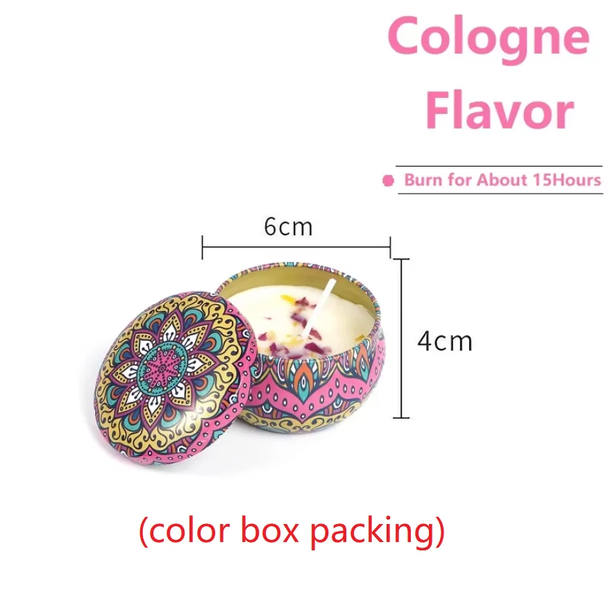 Świeca zapachowa sojowa w szklanym słoiczku Cologne flavor