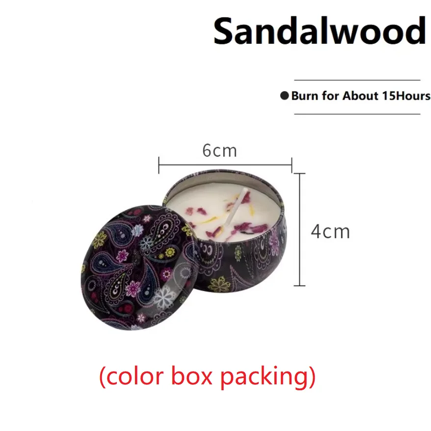 Świeca zapachowa sojowa w szklanym słoiczku Sandalwood