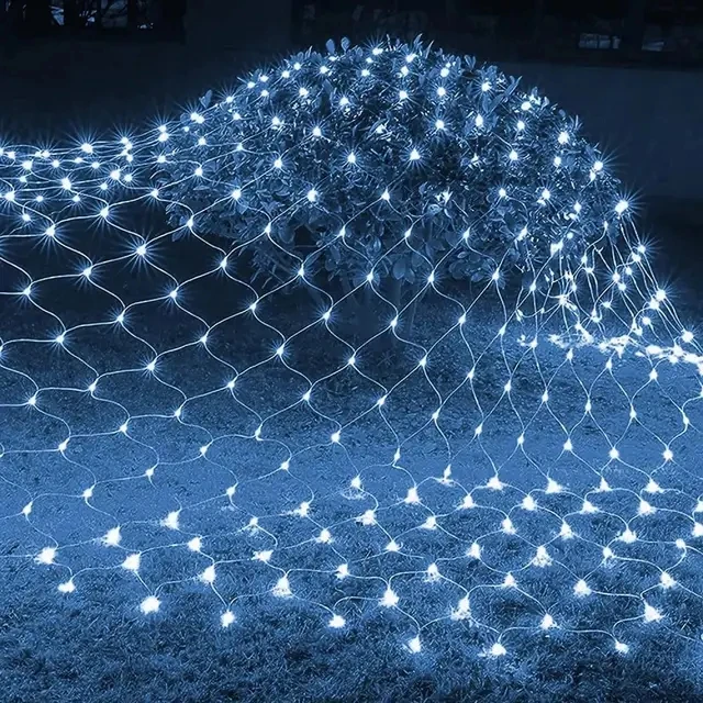 Świetlna siatka LED — zasłona okienna na imprezę i ślub Rgb