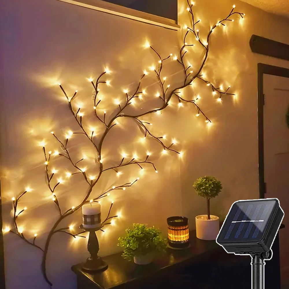 Świetlne gałązki LED na drzewo USB lub solarne Solar power