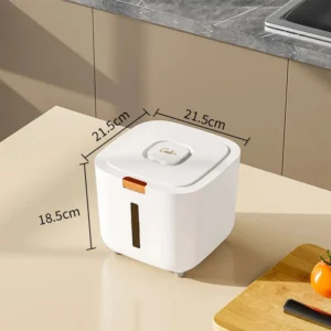 Szczelny pojemnik na ryż i mąkę z miarką 5kg