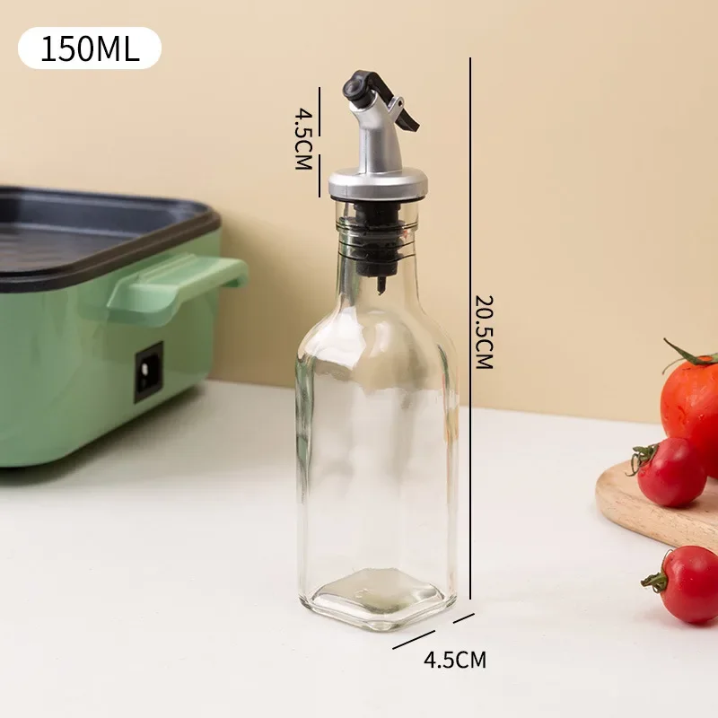 Szklana butelka z dozownikiem na oliwę i ocet 150ml