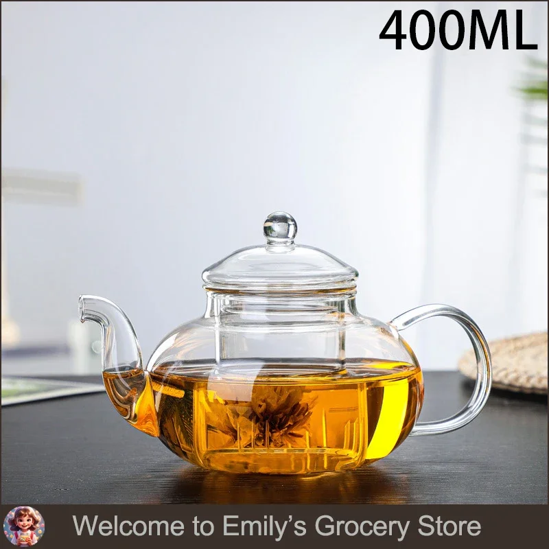 Szklany dzbanek do herbaty 1000 ml z filtrem ze szkła borokrzemowego Matowy