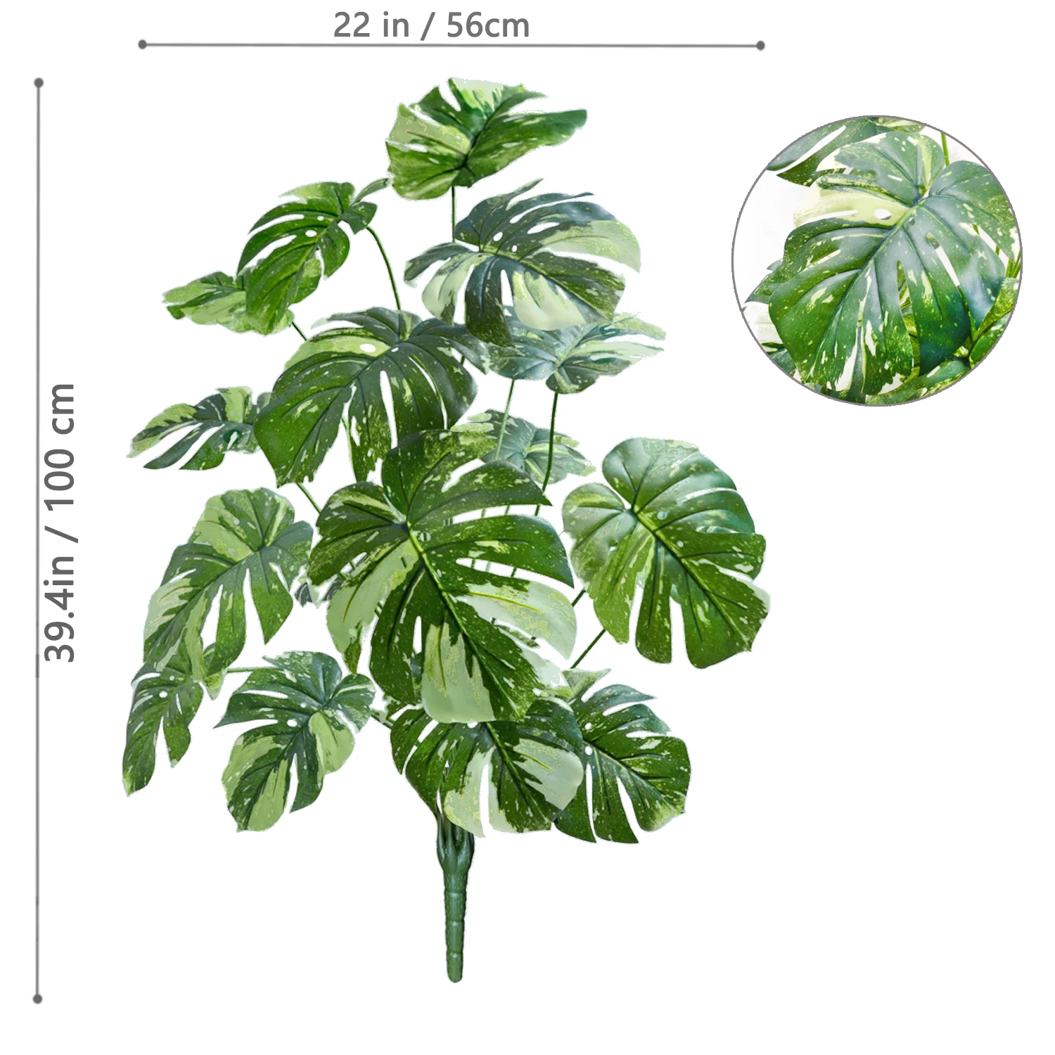 Sztuczna monstera liść żółwia wysoka roślina do salonu Wielo