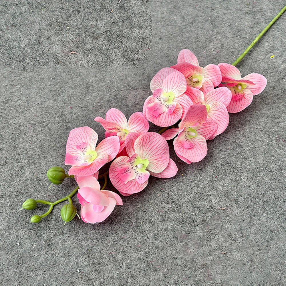 Sztuczna orchidea falenopsis 69 cm, realistyczna w dotyku Różowy