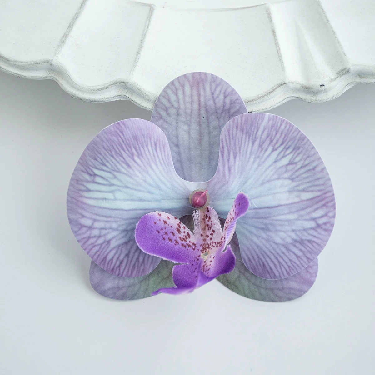 Sztuczna orchidea tajska motyl, kwiat do dekoracji i DIY Fioletowy