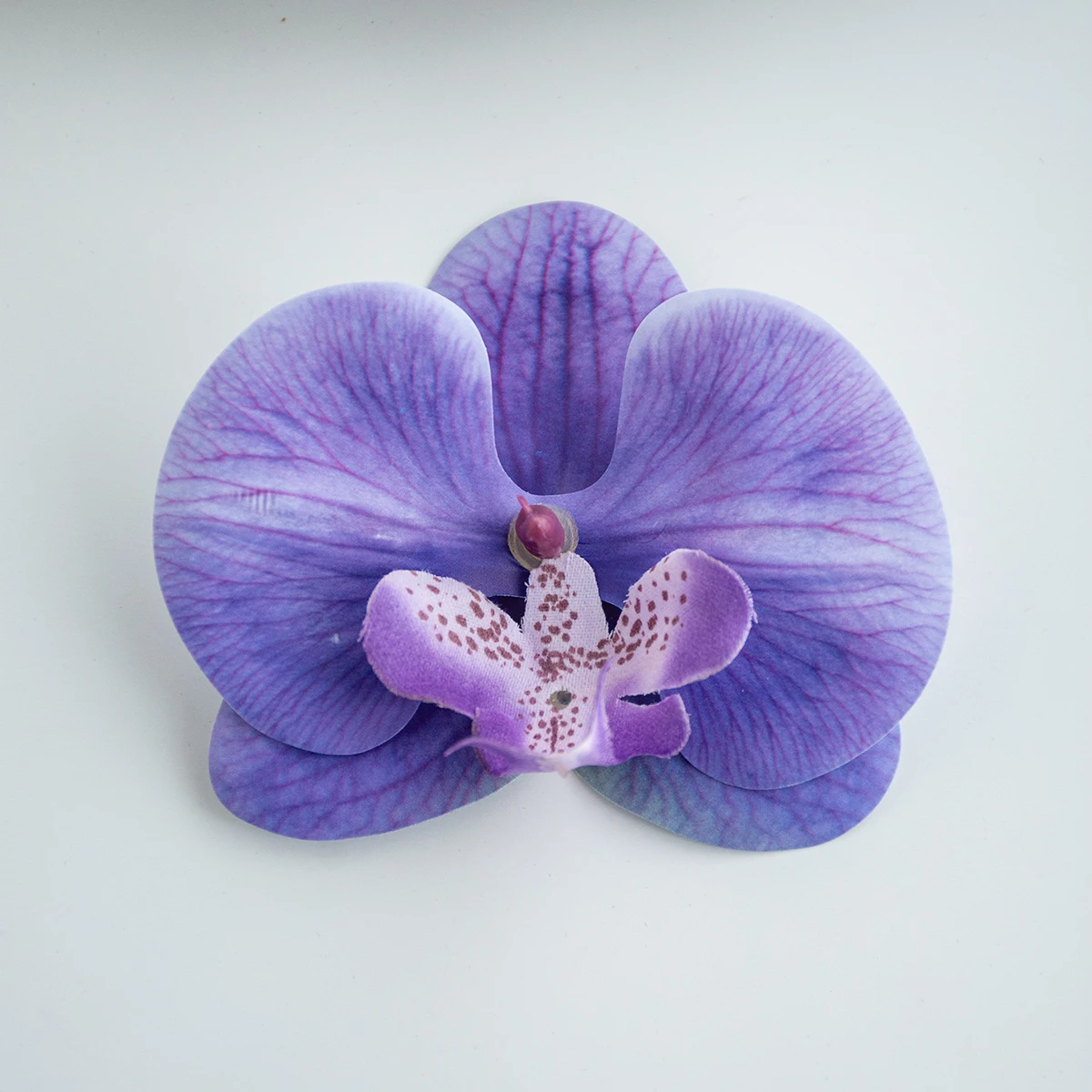 Sztuczna orchidea tajska motyl, kwiat do dekoracji i DIY Pomarańczowy