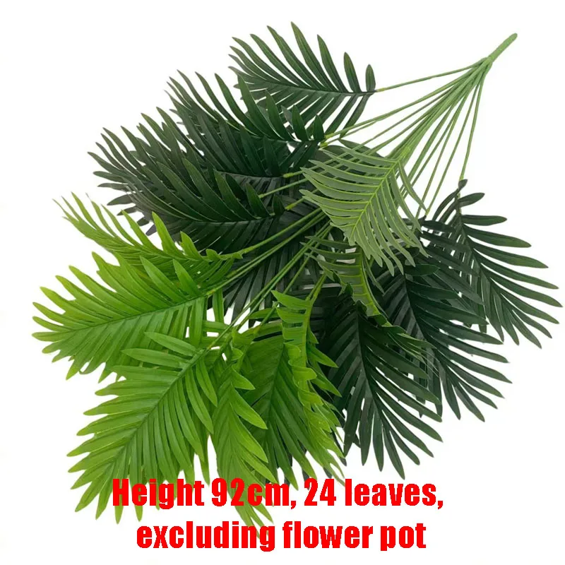 Sztuczna palma monstera 70-120 cm do dekoracji domu Głęboki szafir