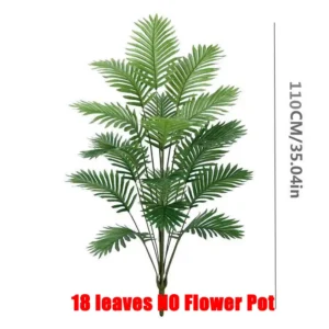 Sztuczna palma monstera 70-120 cm do dekoracji domu Oliwkowy