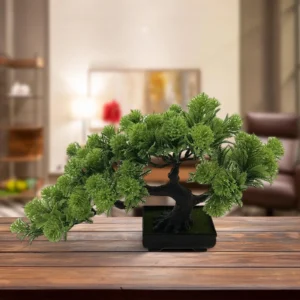 Sztuczna sosna bonsai w doniczce do dekoracji wnętrz 