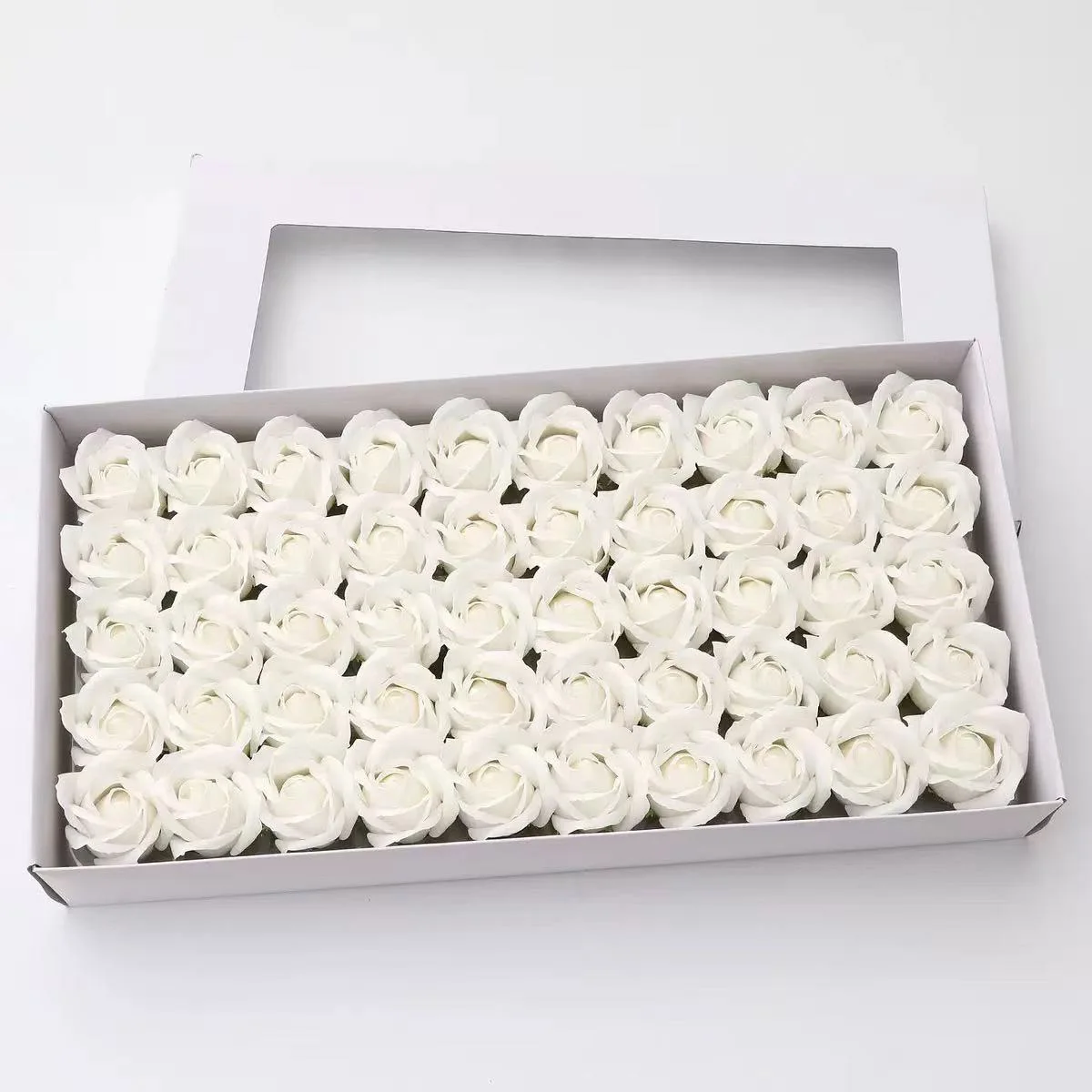 Sztuczne główki róż 4,5 cm - zestaw 50 szt. Z1