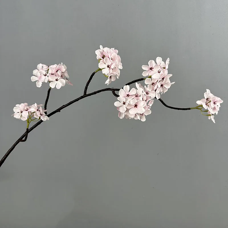 Sztuczne kwiaty jedwabne gruszki, gałązka 90 cm Czarny