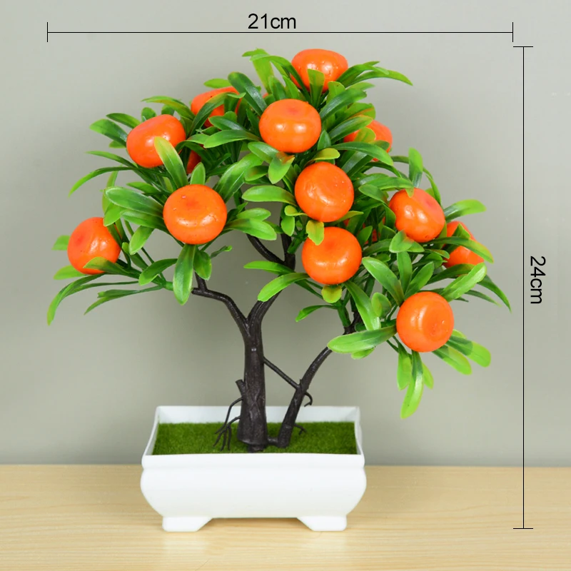 Sztuczne mini drzewko bonsai w doniczce do dekoracji Głęboki niebieski
