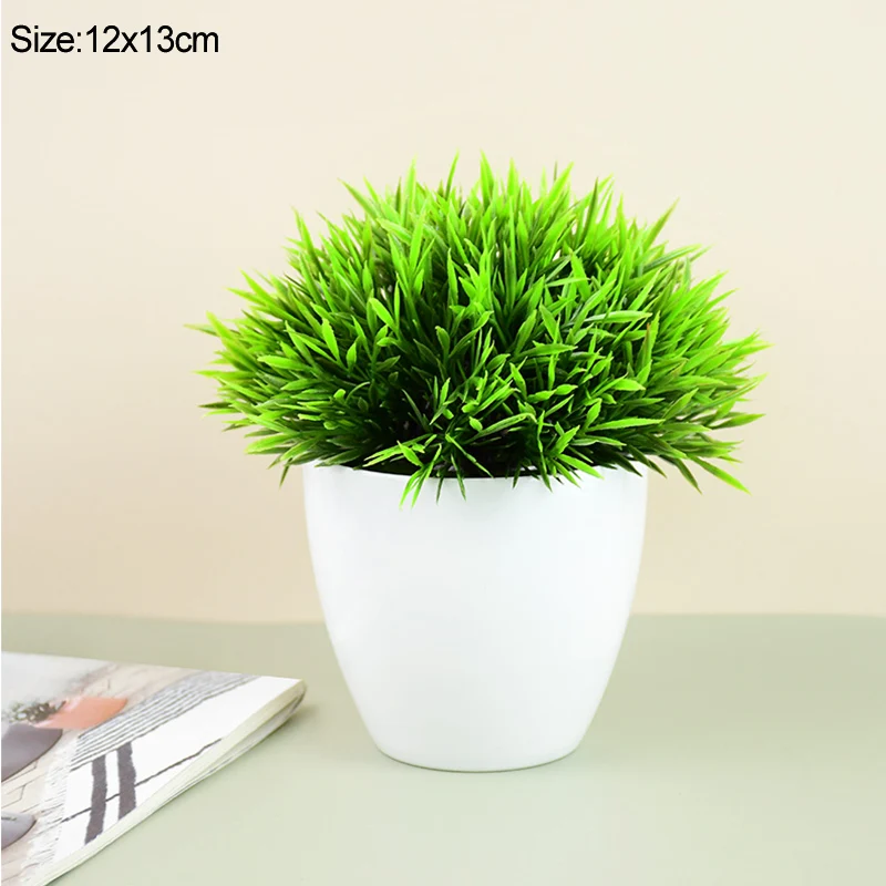 Sztuczne mini drzewko bonsai w doniczce do dekoracji Głęboki róż