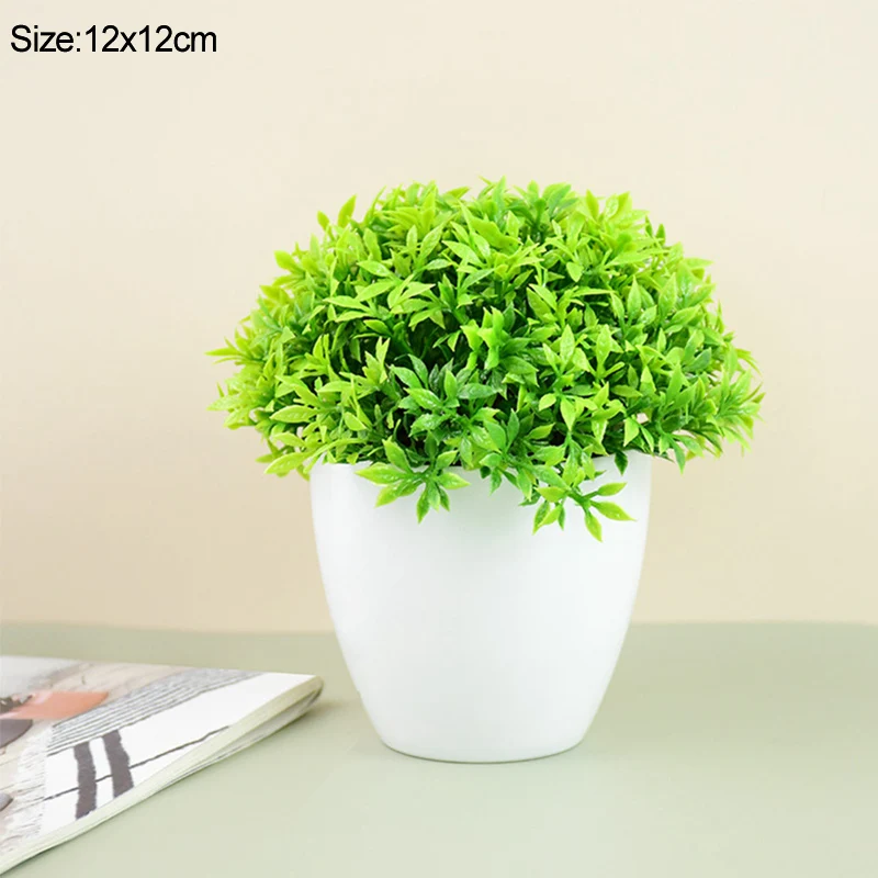 Sztuczne mini drzewko bonsai w doniczce do dekoracji Młynowa biała