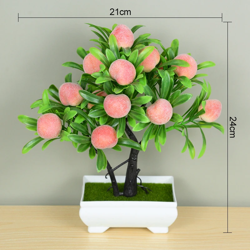 Sztuczne mini drzewko bonsai w doniczce do dekoracji Wielo