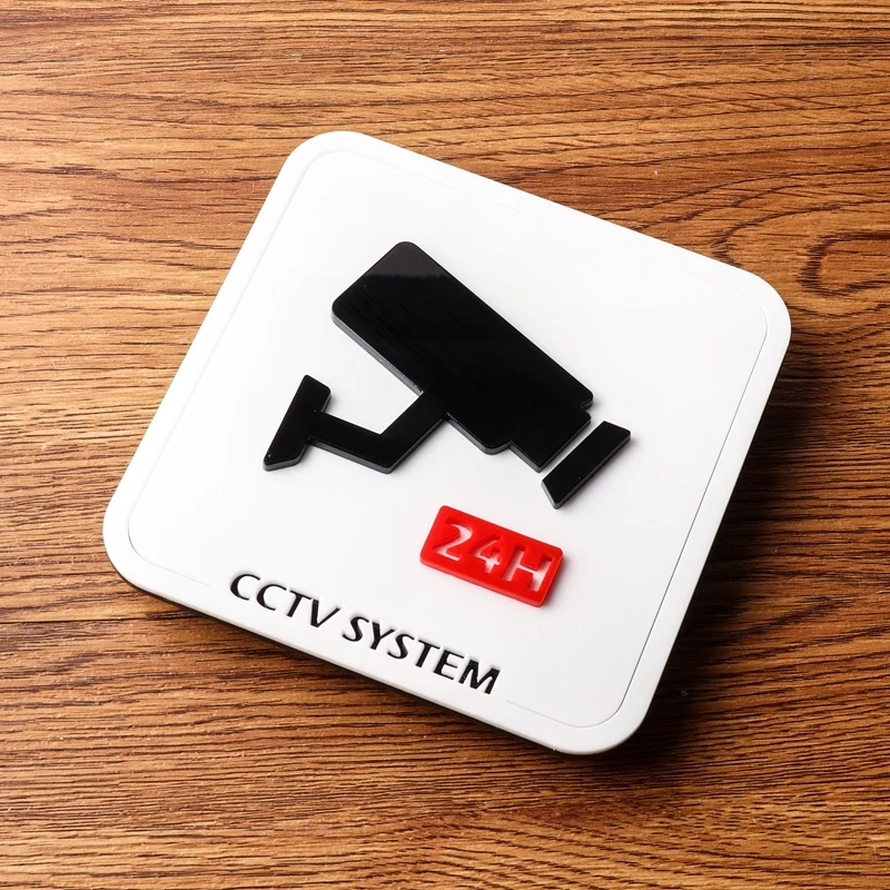 Tabliczka akrylowa na drzwi — znaki informacyjne WiFi, uwaga na stopnie i inne Brązowy