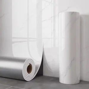 Tapeta piankowa marmur samoprzylepna 40 cm – rolka na ścianę Jasnoszary