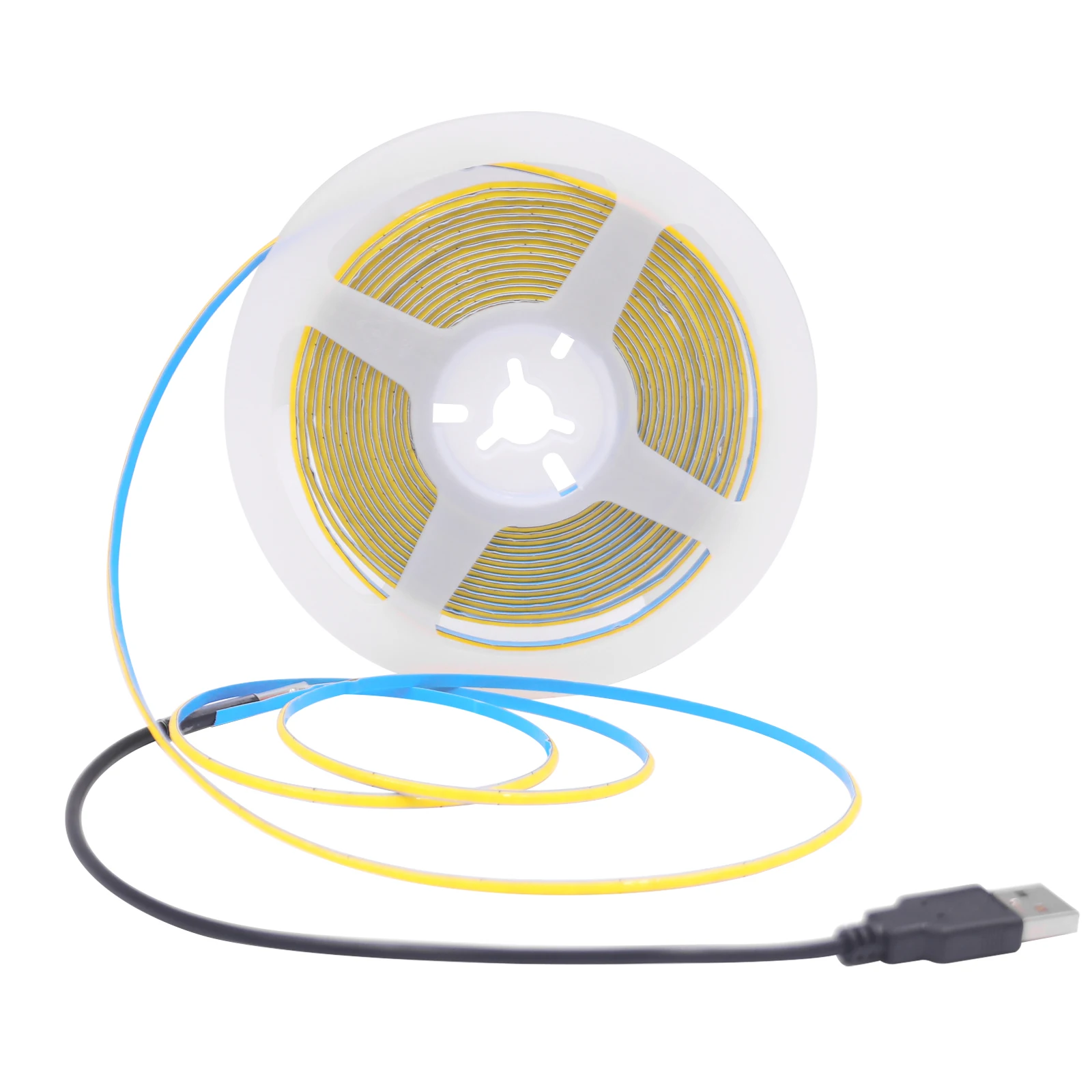 Taśma LED COB 5V 320 diod/m ściemnialna Czerwony