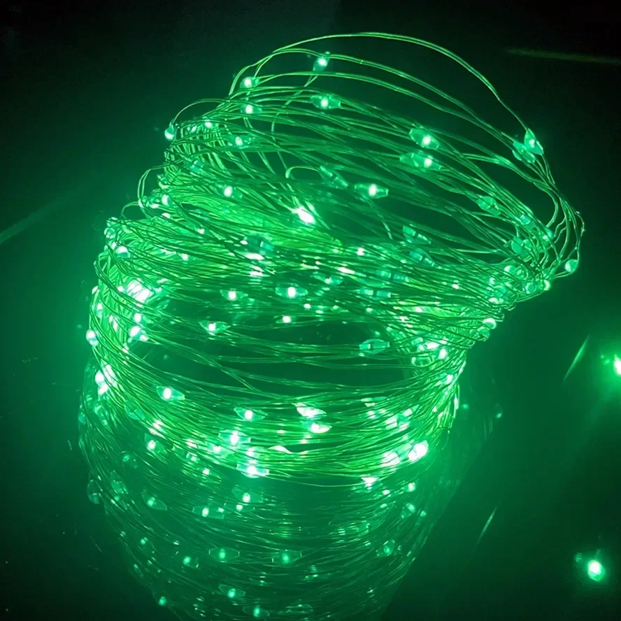 Taśma LED z pilotem USB – kolorowa girlanda z 8 funkcjami świecenia Zielony