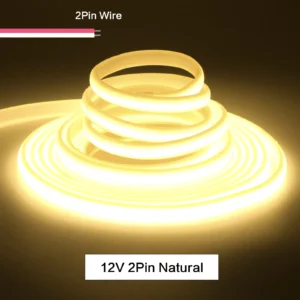 Taśma neonowa COB LED 320 diod/m wodoodporna DC12V/24V Niebieski