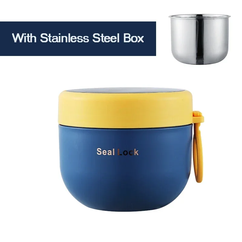 Termiczny kubek śniadaniowy ze stali nierdzewnej z widelcem Stainless steel d