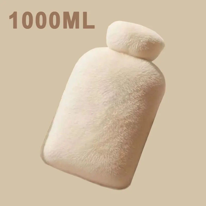 Termofor 1000 ml z pranym pokrowcem materiałowym Fioletowy
