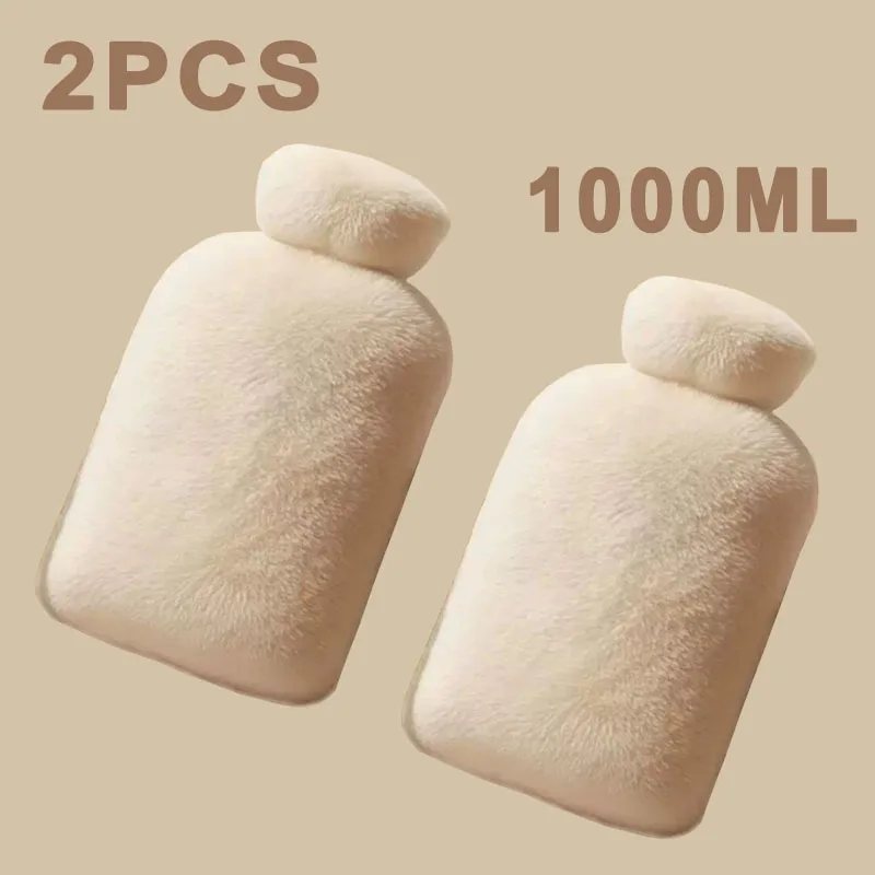 Termofor 1000 ml z pranym pokrowcem materiałowym Niebieski