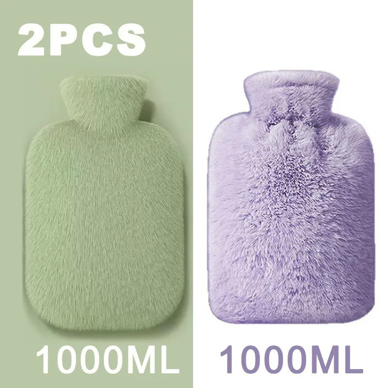 Termofor 1 l z miękkim pokrowcem Zielony