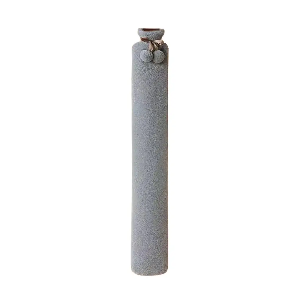 Termofor 2000 ml z długim pluszowym pokrowcem żółty