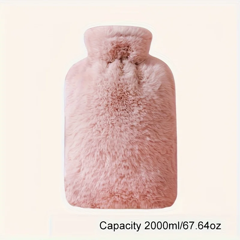 Termofor pluszowy z miękkim pokrowcem 1L/2L Ciemnoszary