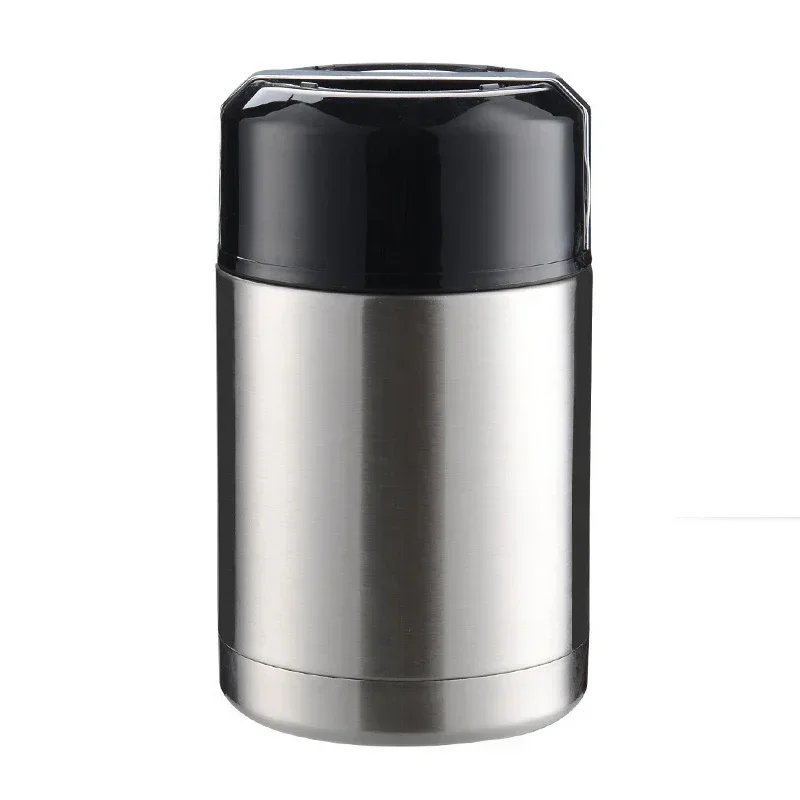 Termos obiadowy stalowy 800-1200 ml z torbą Srebrny