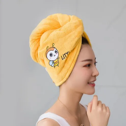 Turban do włosów z mikrofibry z kocimi uszkami Biały