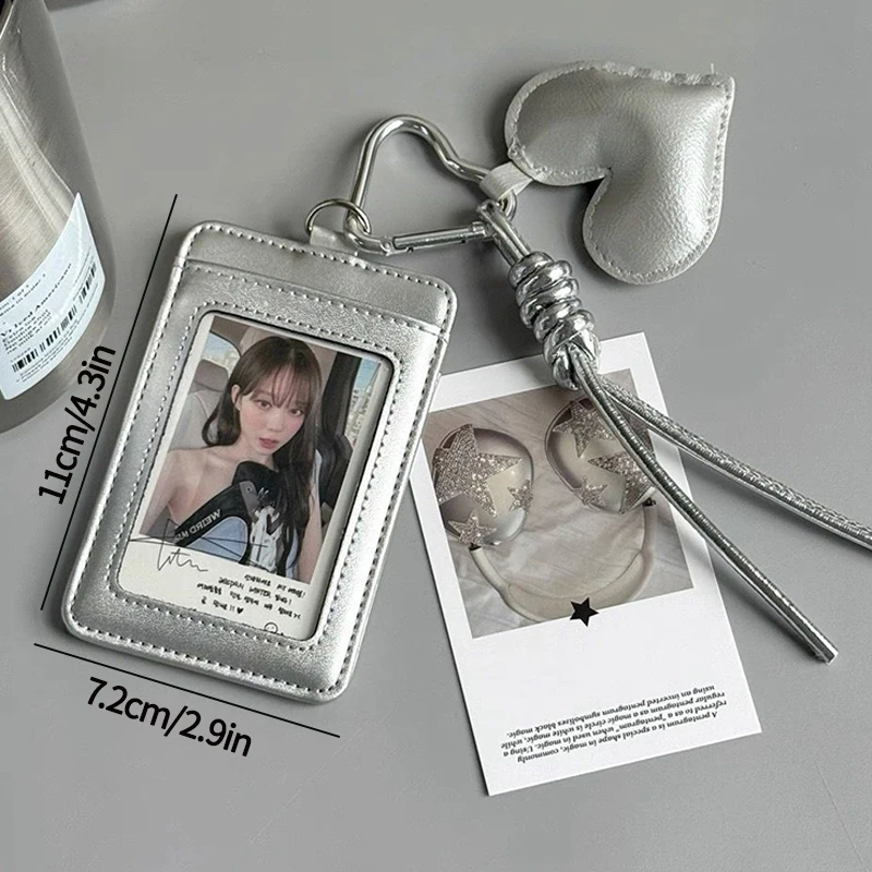 Uchwyt na karty fotograficzne z kotem - zawieszka kpop Fioletowy/фиолетовый
