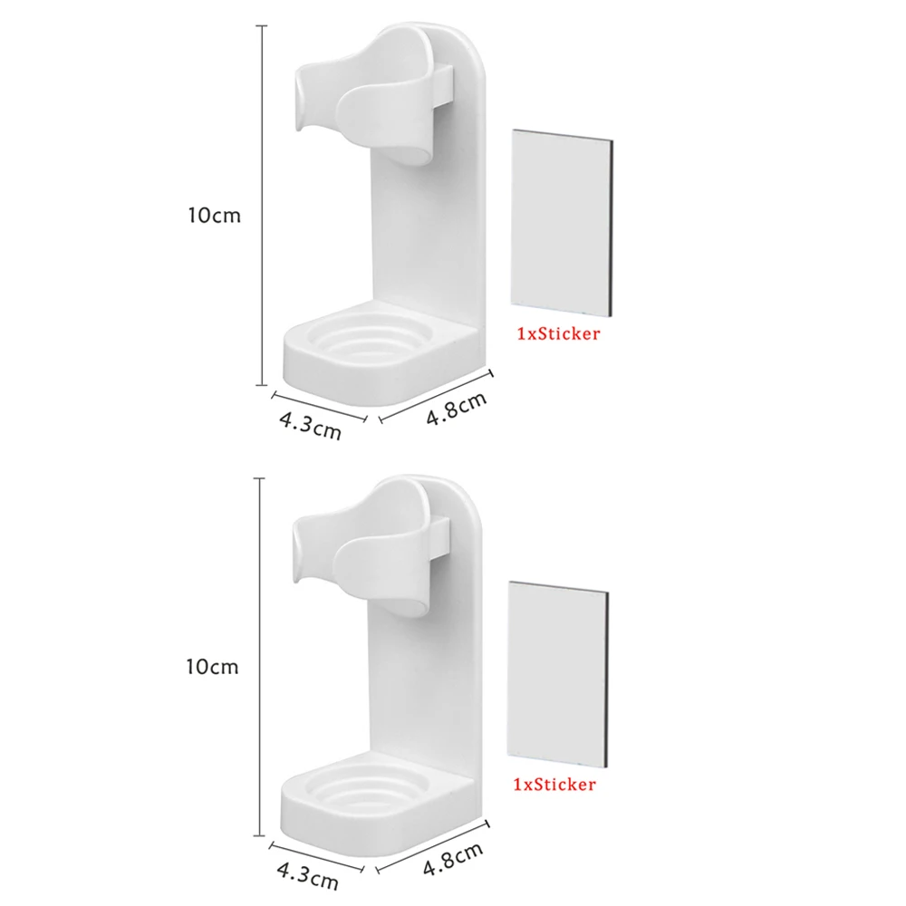 Samoprzylepny uchwyt na szczoteczkę elektryczną do łazienki 2x toothbrush holder