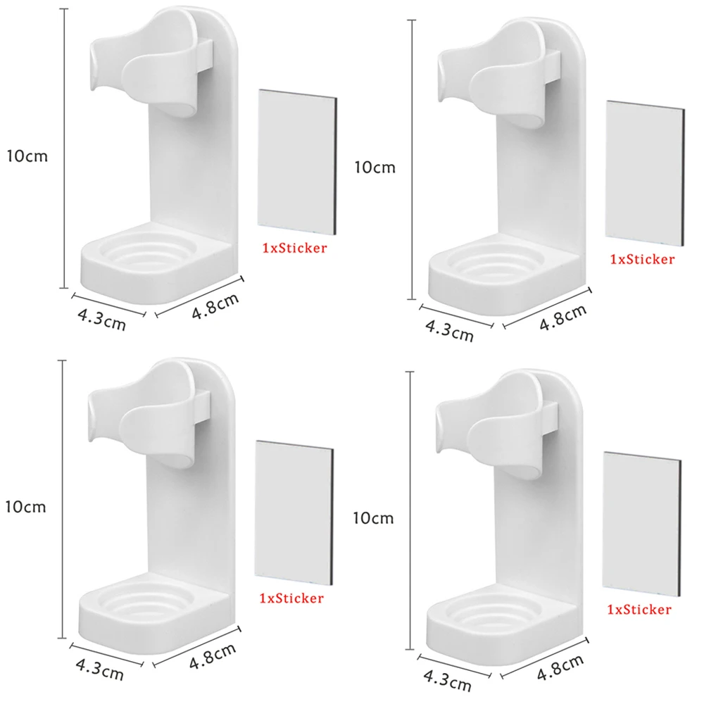 Samoprzylepny uchwyt na szczoteczkę elektryczną do łazienki 4x toothbrush holder
