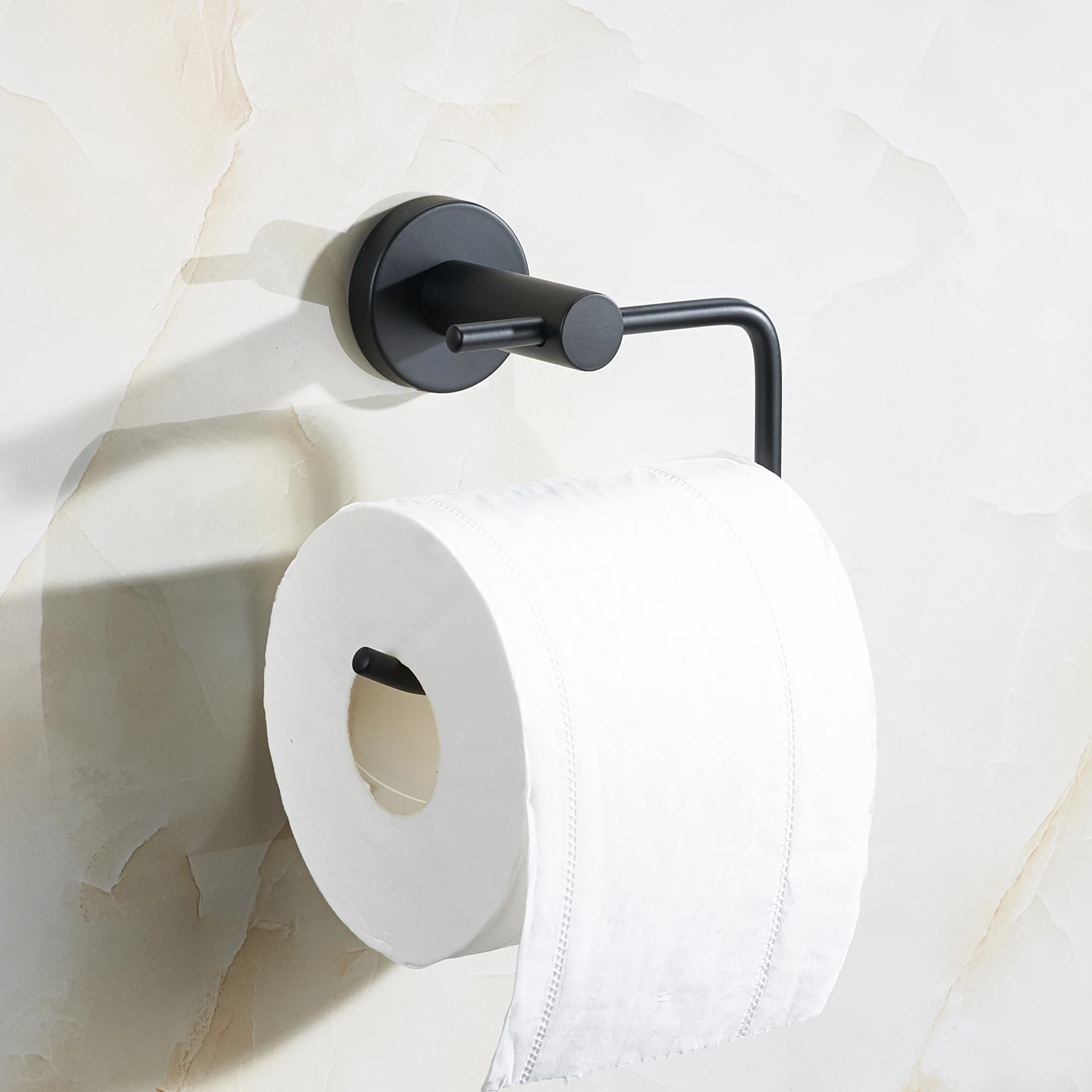 Uchwyt na papier toaletowy ze stali nierdzewnej z półką 3 bk