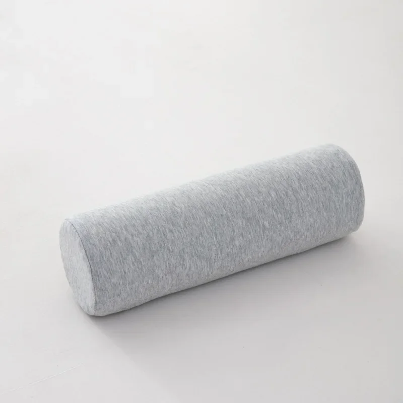 Wałek do spania z pianki memory foam — poduszka cylindryczna pod szyję Czerwony