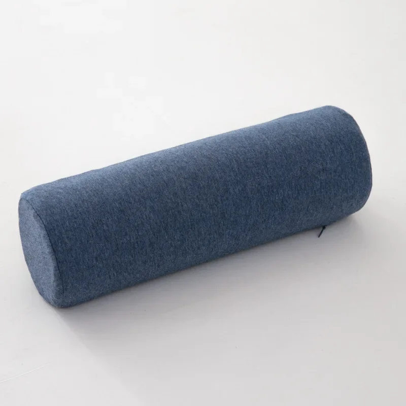 Wałek do spania z pianki memory foam — poduszka cylindryczna pod szyję Zielony