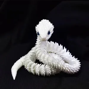 Wąż fidget z druku 3D - ruchoma figurka Fioletowo różowy