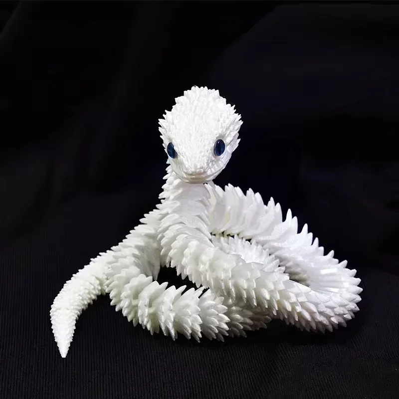 Wąż fidget z druku 3D - ruchoma figurka Fioletowo różowy