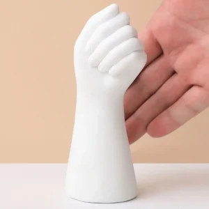Wazon ceramiczny w kształcie sylwetki ludzkiego ciała estetyczny Biały