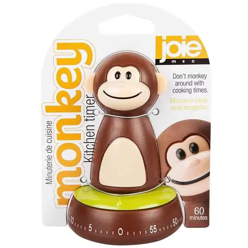 Wieszak na banany z miską na owoce Monkey Czekolada